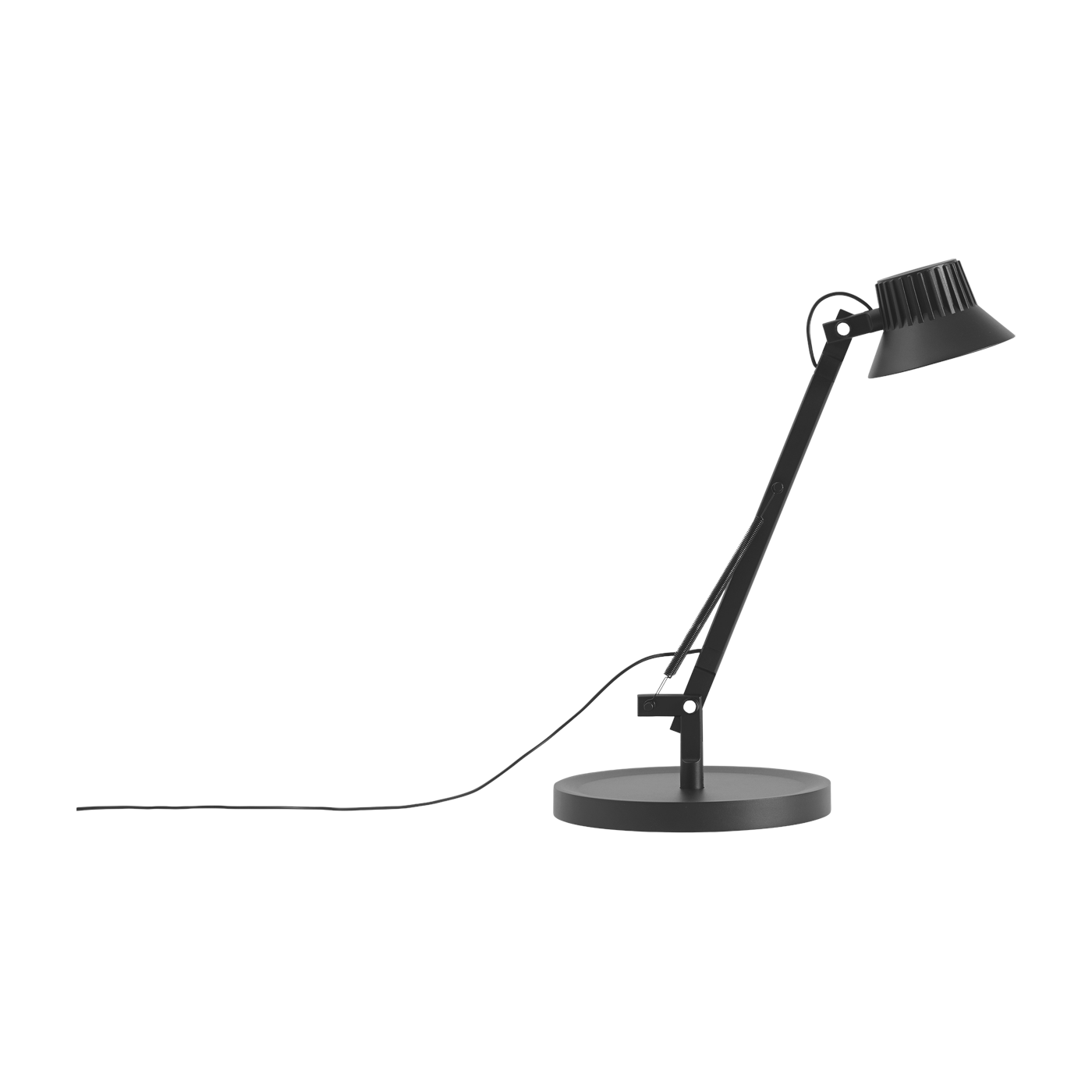 Lampe de bureau en métal noir 11x36x19cm Dedicate - Muuto