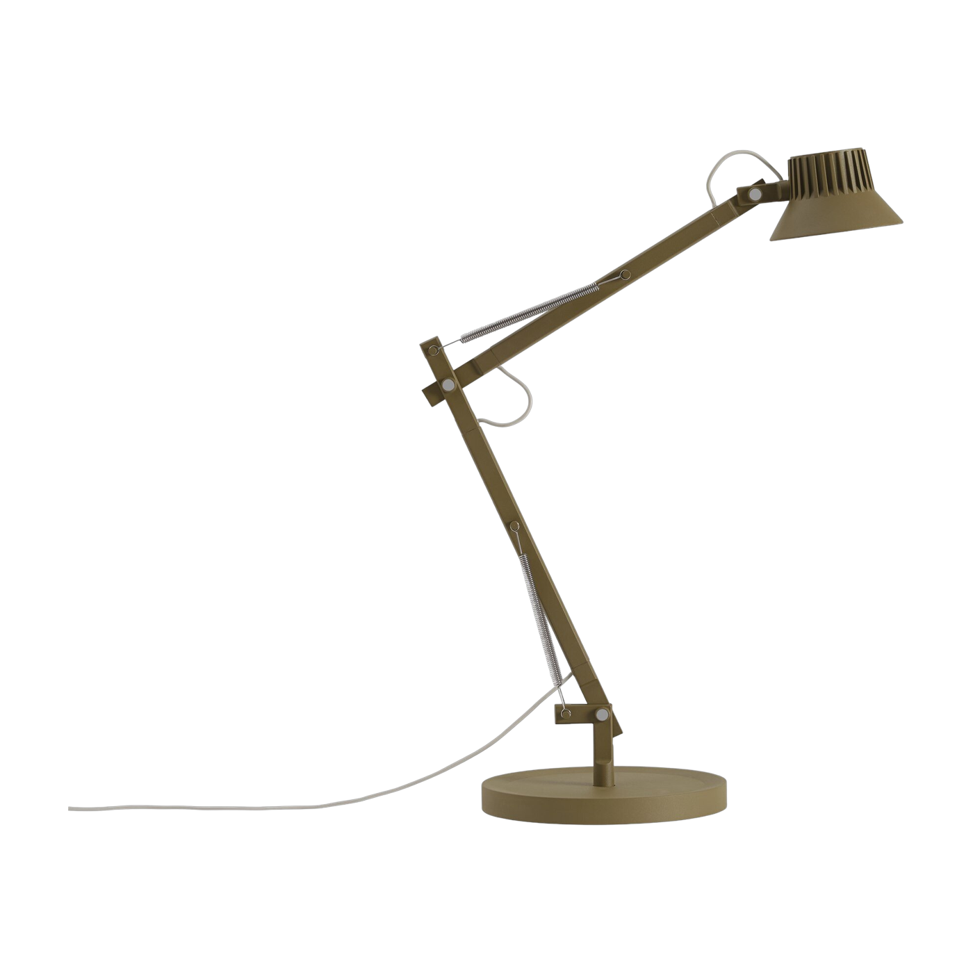 Lampe de bureau en métal vert brun 39x19x40cm Dedicate - Muuto