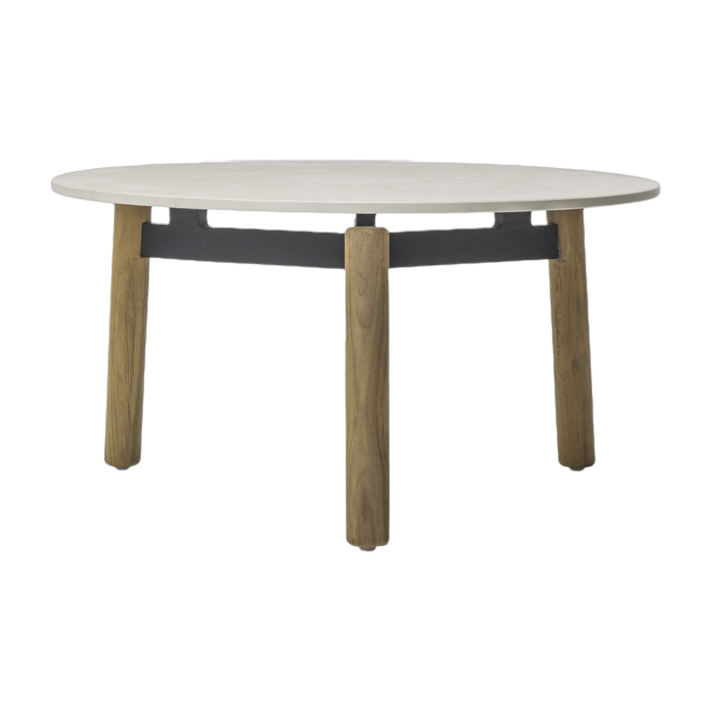 Mesa de centro de teca y cerámica para exterior ronde 68cm Lento - Vincent Sheppard
