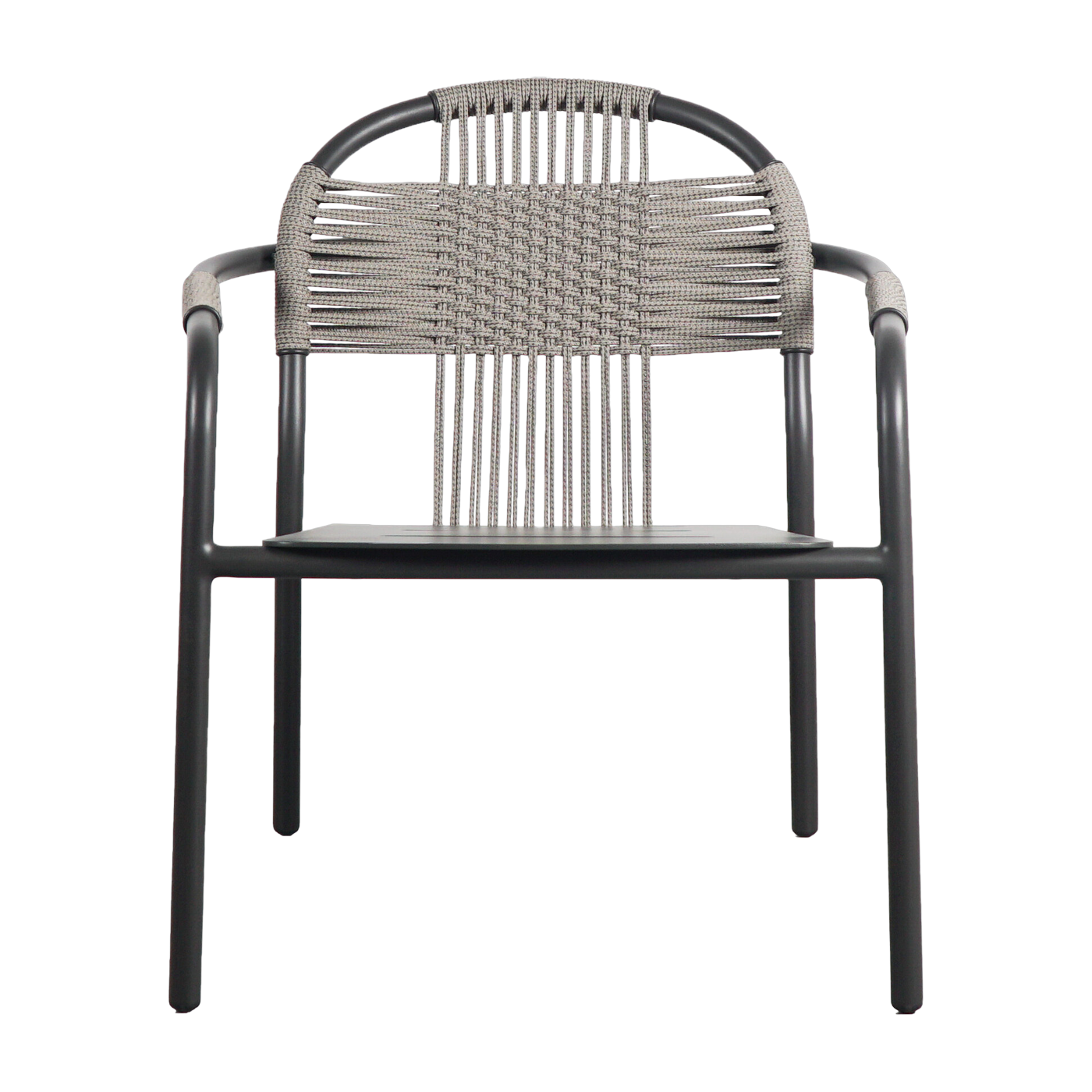 Fauteuil lounge d'extérieur en aluminium et cordes gris Cleo - Vincent Sheppard