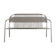 Lounge-Sofa aus Aluminium und salbeigrünen Seilen. Cleo - Vincent Sheppard