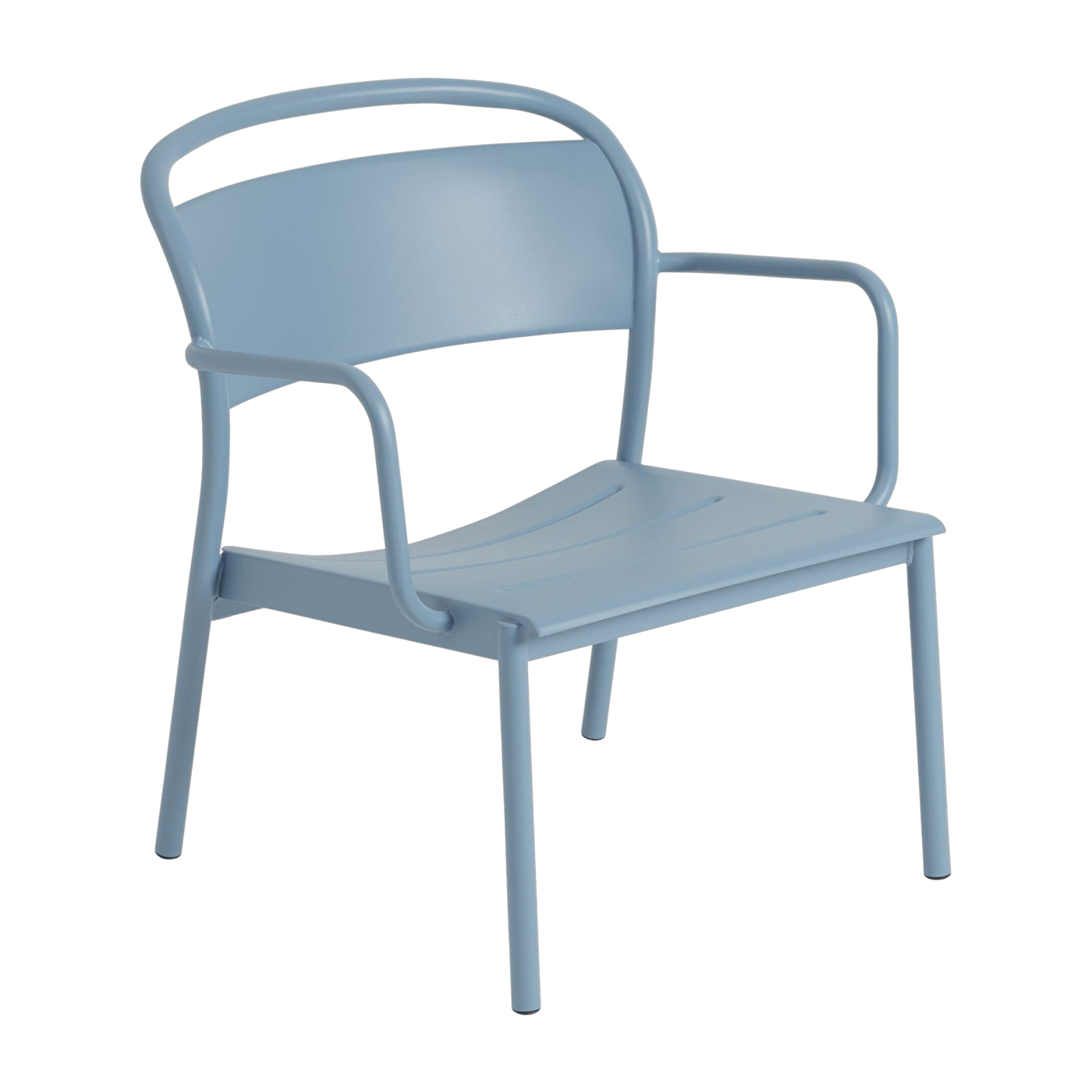 Fauteuil de jardin en métal bleu ciel Linear - Muuto