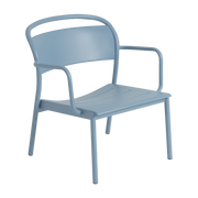 Himmelblauer Metall Lounge Sessel Linear - -. Muuto