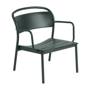 Fauteuil de jardin en métal vert foncé Linear - Muuto