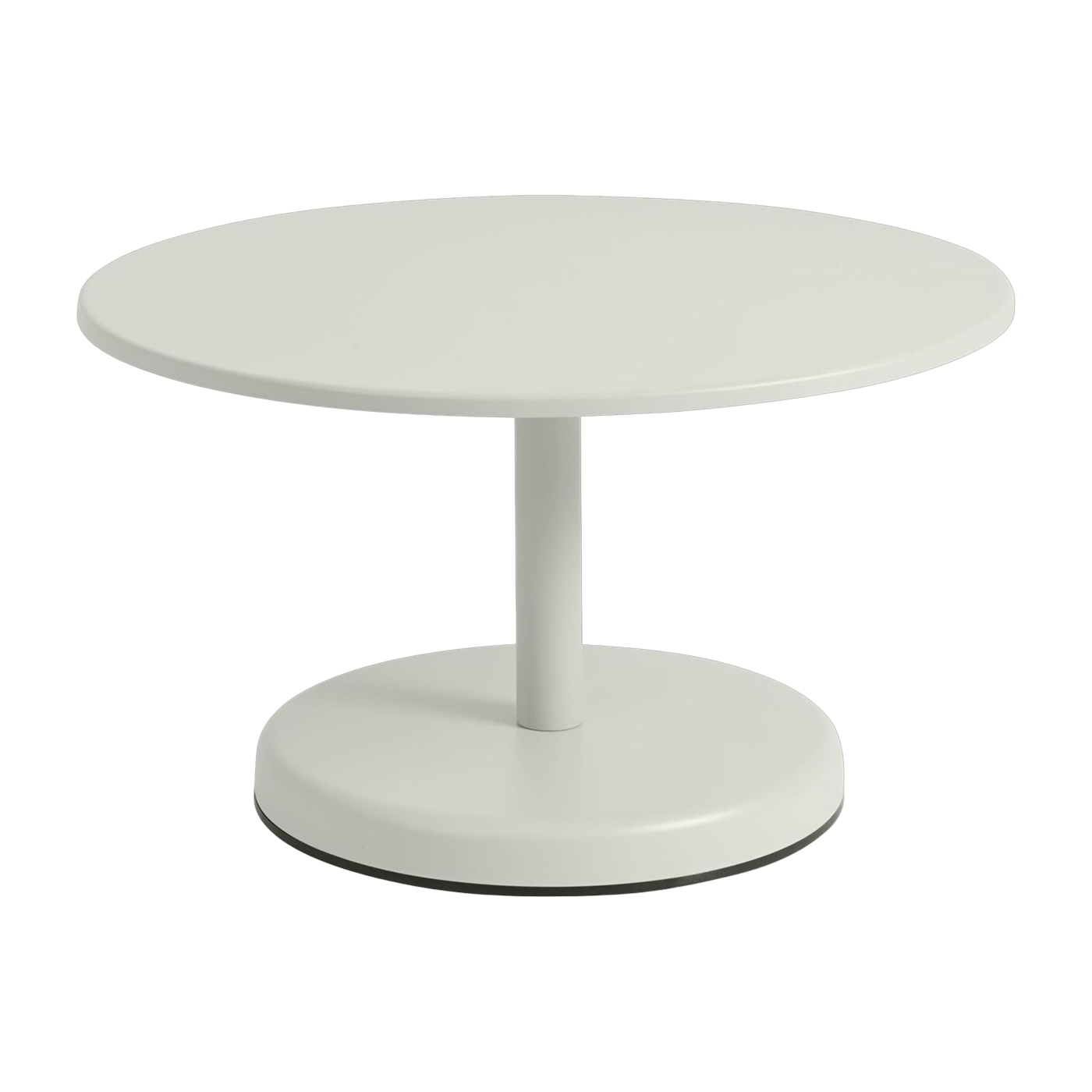 Tavolino da caffè ronde in metallo grigio 70x40cm Linear - Muuto