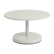 Table basse ronde en métal gris 70x40cm Linear - Muuto