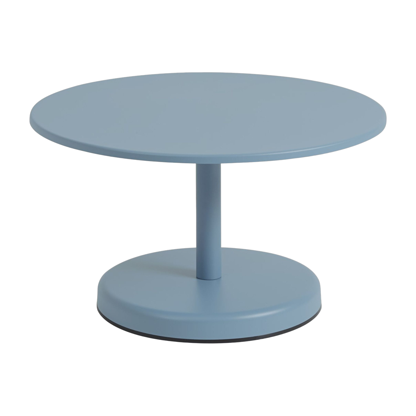 Tavolino da caffè in metallo blu cielo ronde 70x40cm Linear - Muuto
