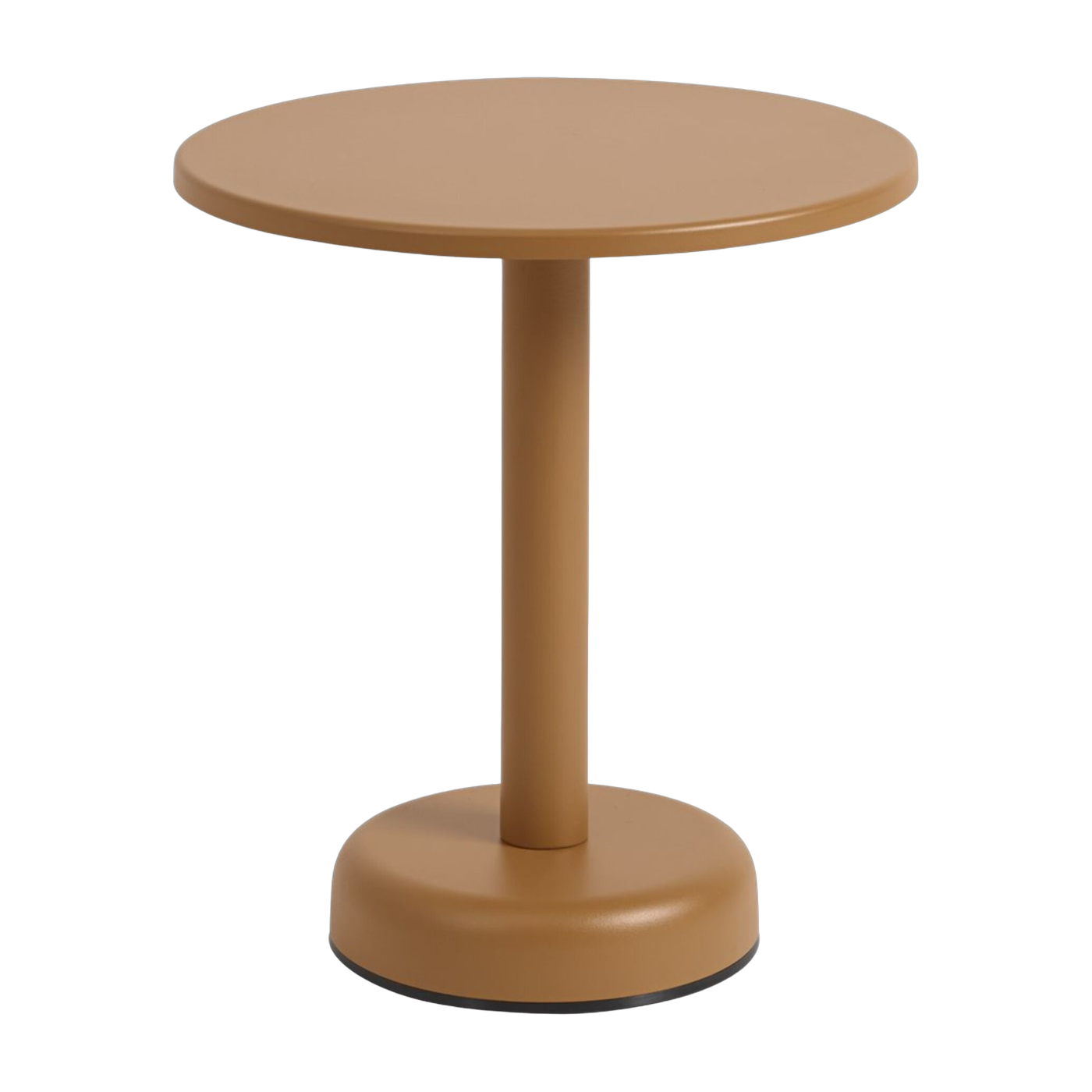 Table d'appoint ronde en métal orange 42x47cm Linear - Muuto