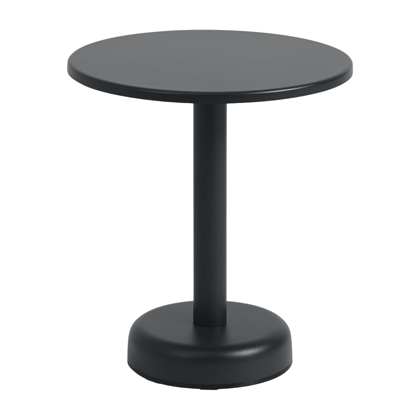 Table d'appoint ronde en métal anthracite 42x47cm Linear - Muuto