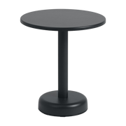 Table d'appoint ronde en métal anthracite 42x47cm Linear - Muuto