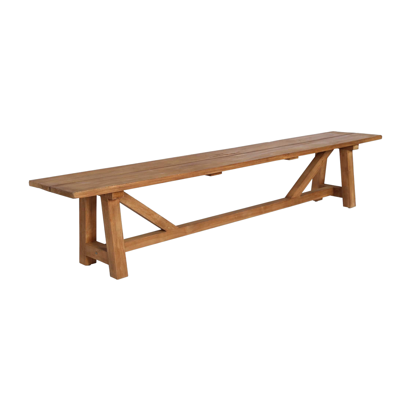 George openwork teak bench 220x43cm - Sika Design
