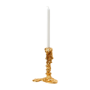 Portavelas dorado 25 cm Drip - Pols Potten