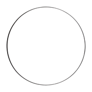 Miroir rond en mdf noir 110cm Circum - AYTM