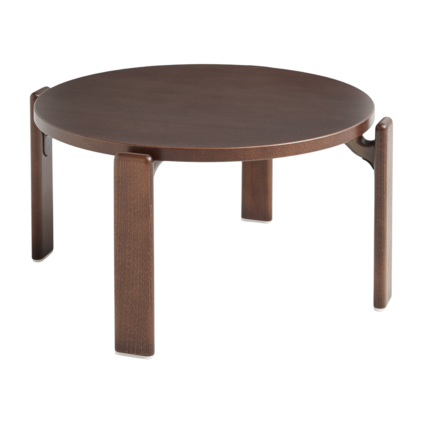 Table basse en hêtre laqué à l'eau marron 66,5x32cm Rey - Hay