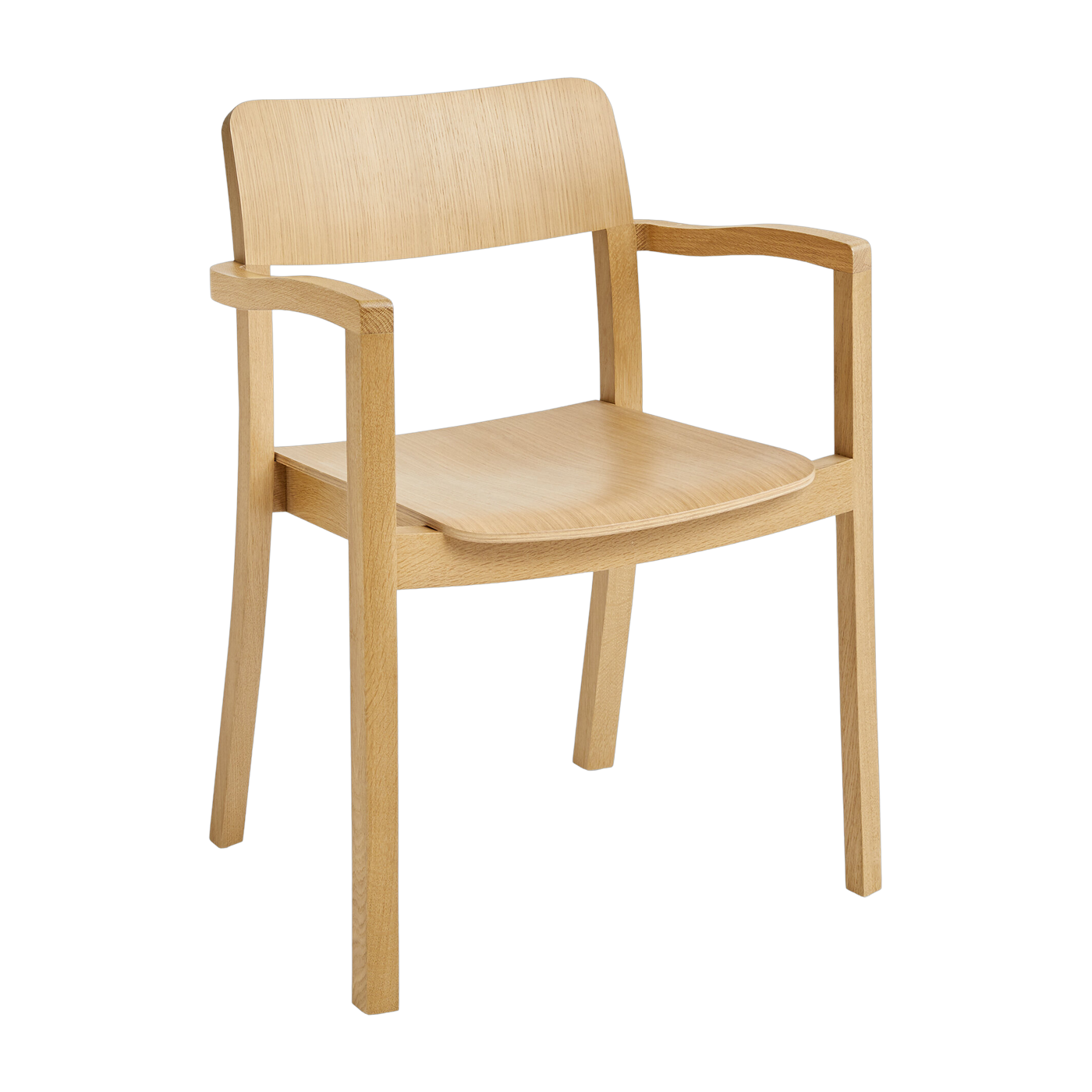 Chaise en chêne naturel avec accoudoirs  Pastis - Hay
