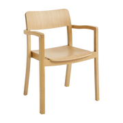 Stuhl aus Natureiche mit Armlehnen Pastis - -. Hay