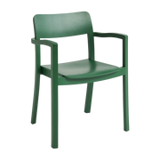 Ash chair with green armrests Pastis - Hay