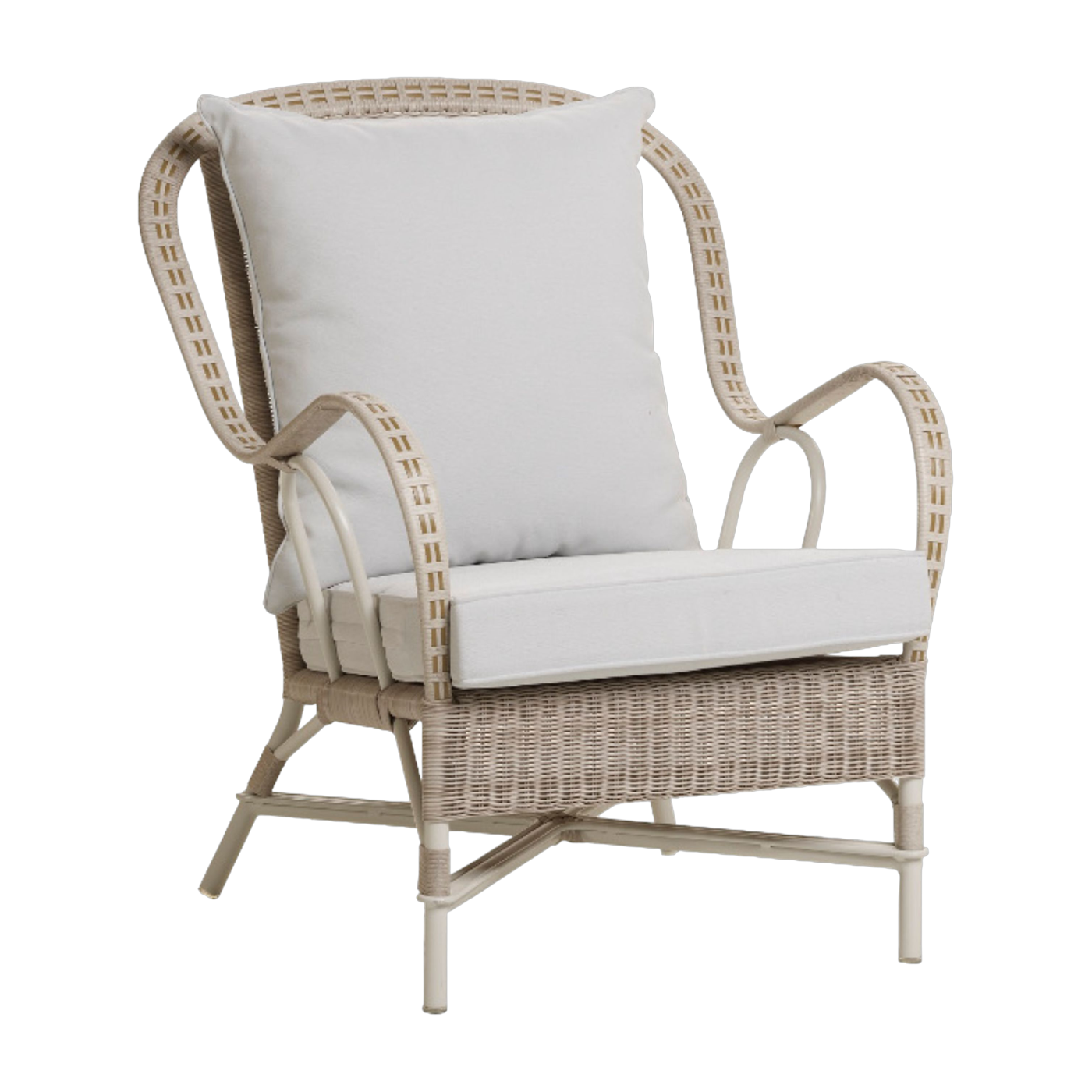 Fauteuil de jardin en résine imitation rotin Garrigues - KOK