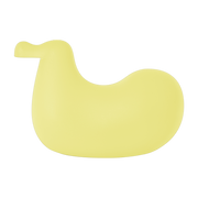 Dodo à bascule en polyéthylène moulé jaune Dodo - Magis