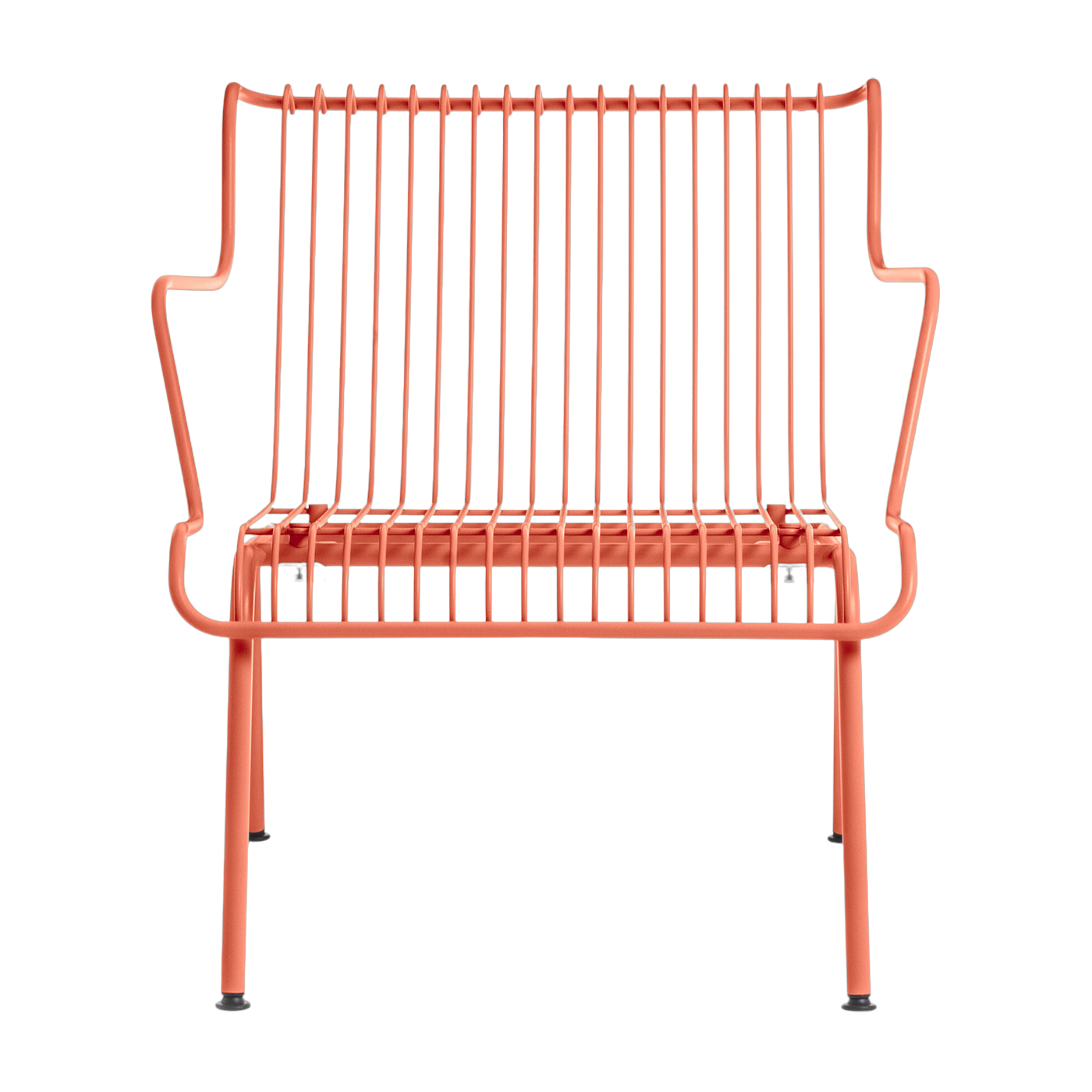 Outdoor armchair in orange steel South - Magis