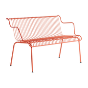 Outdoor bench in orange steel South - Magis