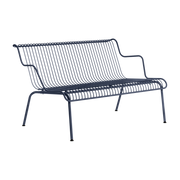 Banc bas empilable d'extérieur en acier bleu nuit South - Magis