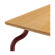 Tavolino da esterno in teak e acciaio bordeaux 120x120cm South - Magis