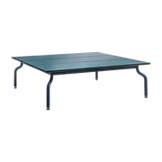Table basse d'extérieur en pierre et acier bleu nuit 120x120cm South - Magis
