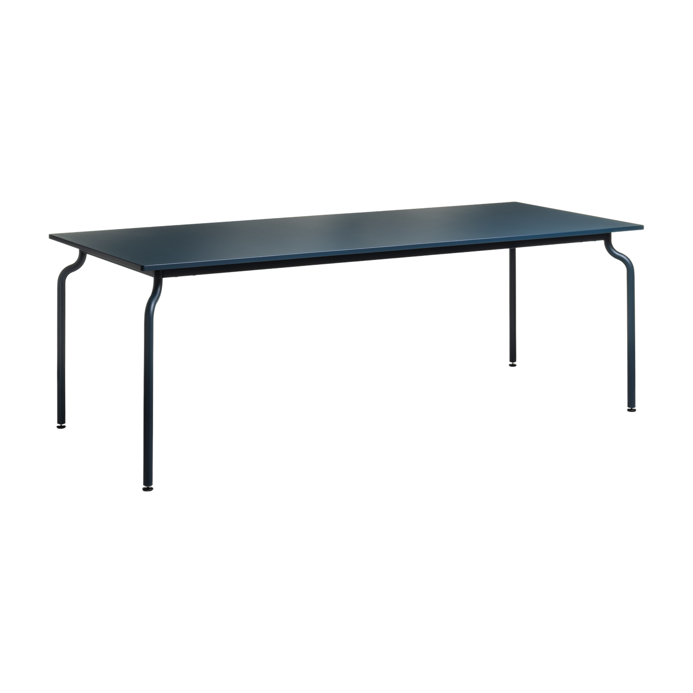Midnight blue steel outdoor dining table 200x90cm South - Magis