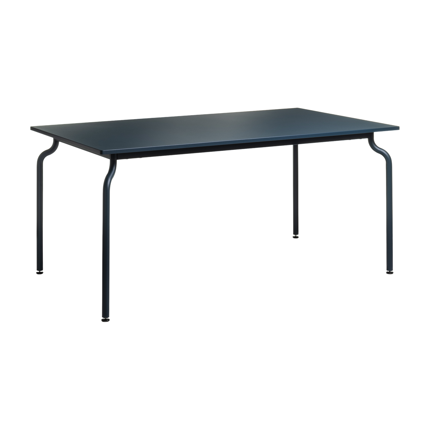 Midnight blue steel outdoor dining table 160x90cm South - Magis