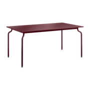 Table à manger d'extérieur en acier bordeaux 160x90cm South - Magis