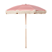 Pink parasol with white bangs 200 cm Pablo - Courant Sauvage