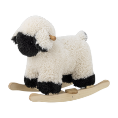 Pecora a dondolo per bambini in poliestere bianco Dolly Pecora - Bloomingville Mini