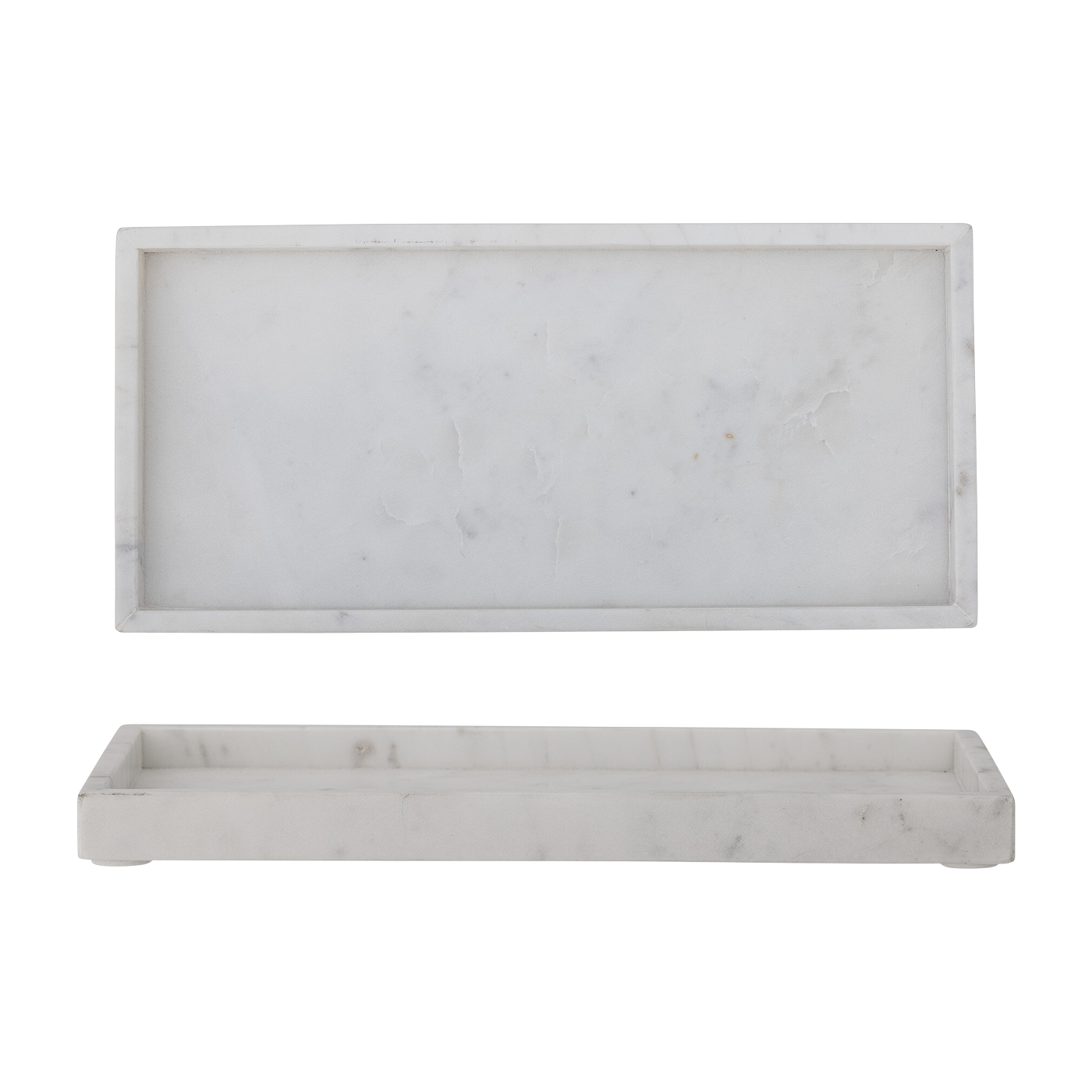 Plateau en marbre blanc 38x18cm Majsa - Bloomingville