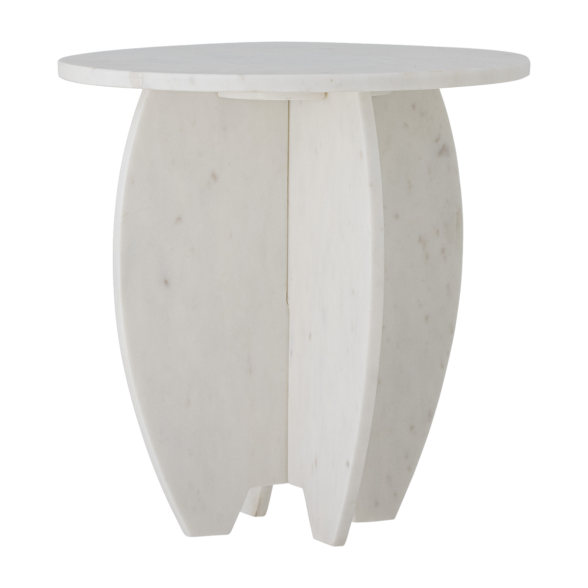 Mesa auxiliar ronde en blanco marbre Sendai - Bloomingville