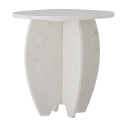 Sendai Pedestal White Marble - Bloomingville