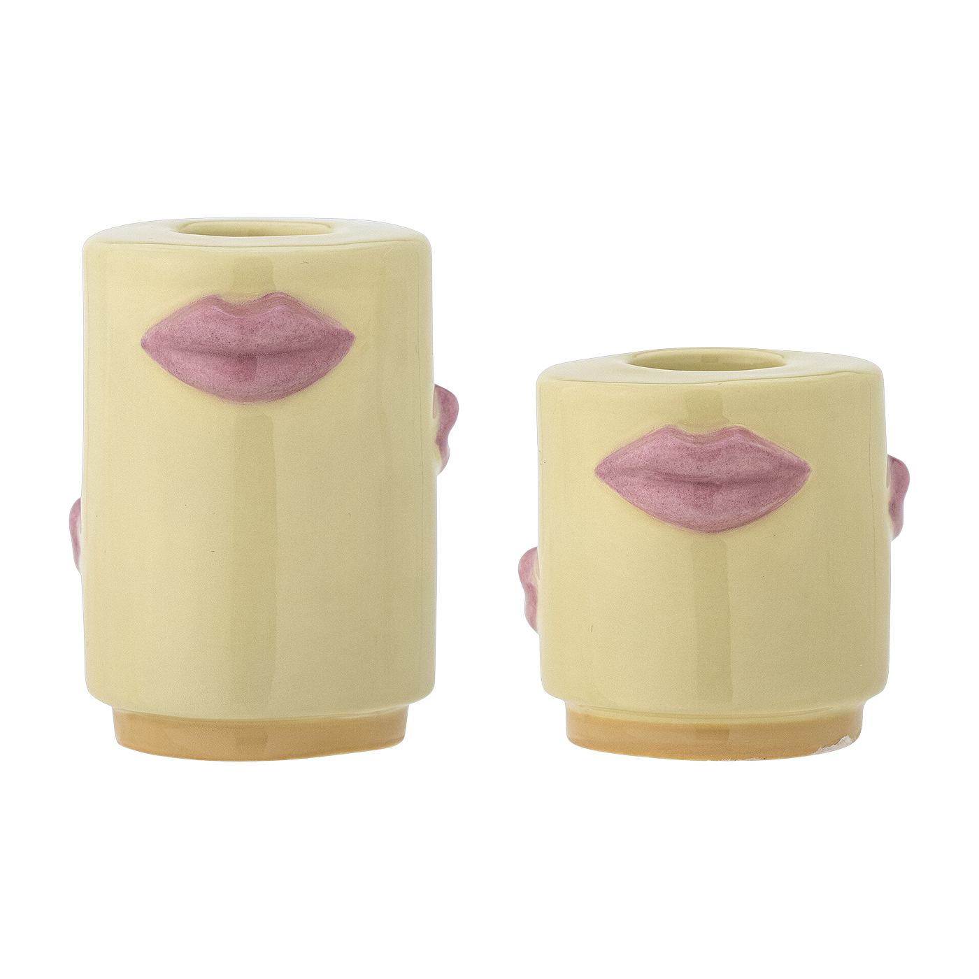 Portacandela Sassy Gres Giallo - Bloomingville