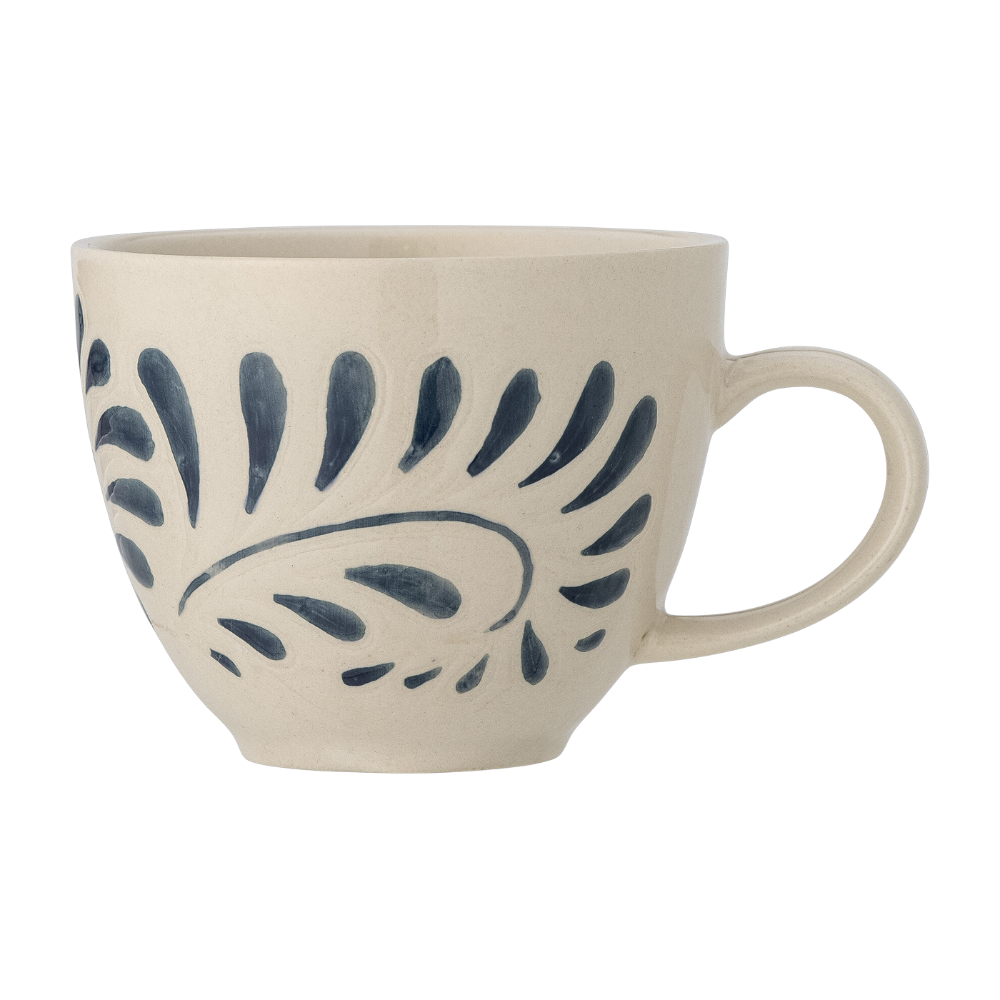 Tazza in gres blu stampata Heikki - Bloomingville