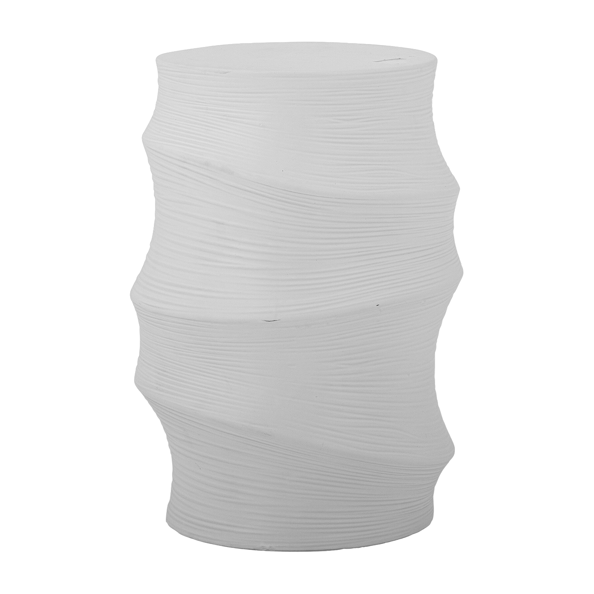 Volise Side Table White Stoneware - Bloomingville