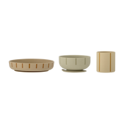 Levi Tableware Set Green Silicone - Bloomingville Mini