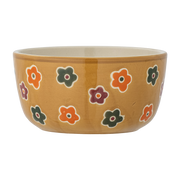 Bol en grès fleuri marron 12cm Addy - Bloomingville Mini