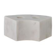 Florida Candle Holder White Marble - Bloomingville