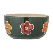 Bol en grès fleuri vert 12cm Addy - Bloomingville Mini
