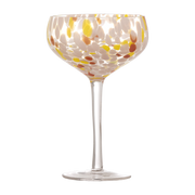 Bicchiere da cocktail in vetro rosa maculato Lilya - Bloomingville
