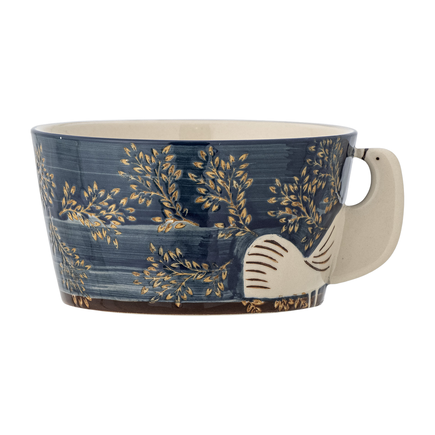 Hezha Bowl Blue Stoneware - Bloomingville