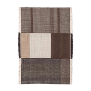 Outdoor rectangular rug dhurrie woven à la handmade chocolate 200x300cm Tres - Nanimarquina
