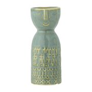 Embla Vase Green Stoneware - Bloomingville