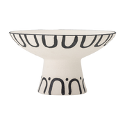 Mayotte Pedestal Bowl Black Stoneware - Bloomingville