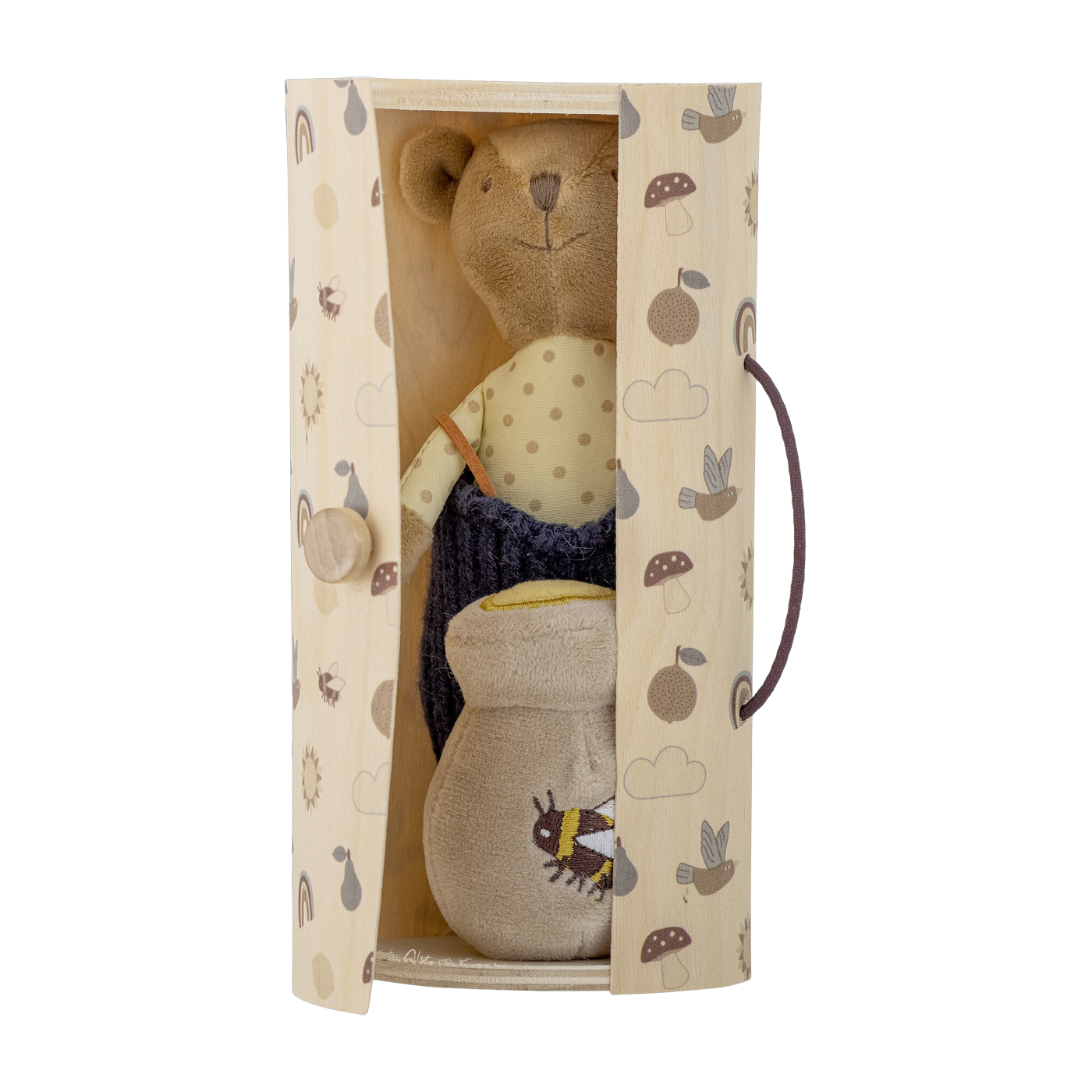 Peluche Willes Polyester marron - Bloomingville Mini