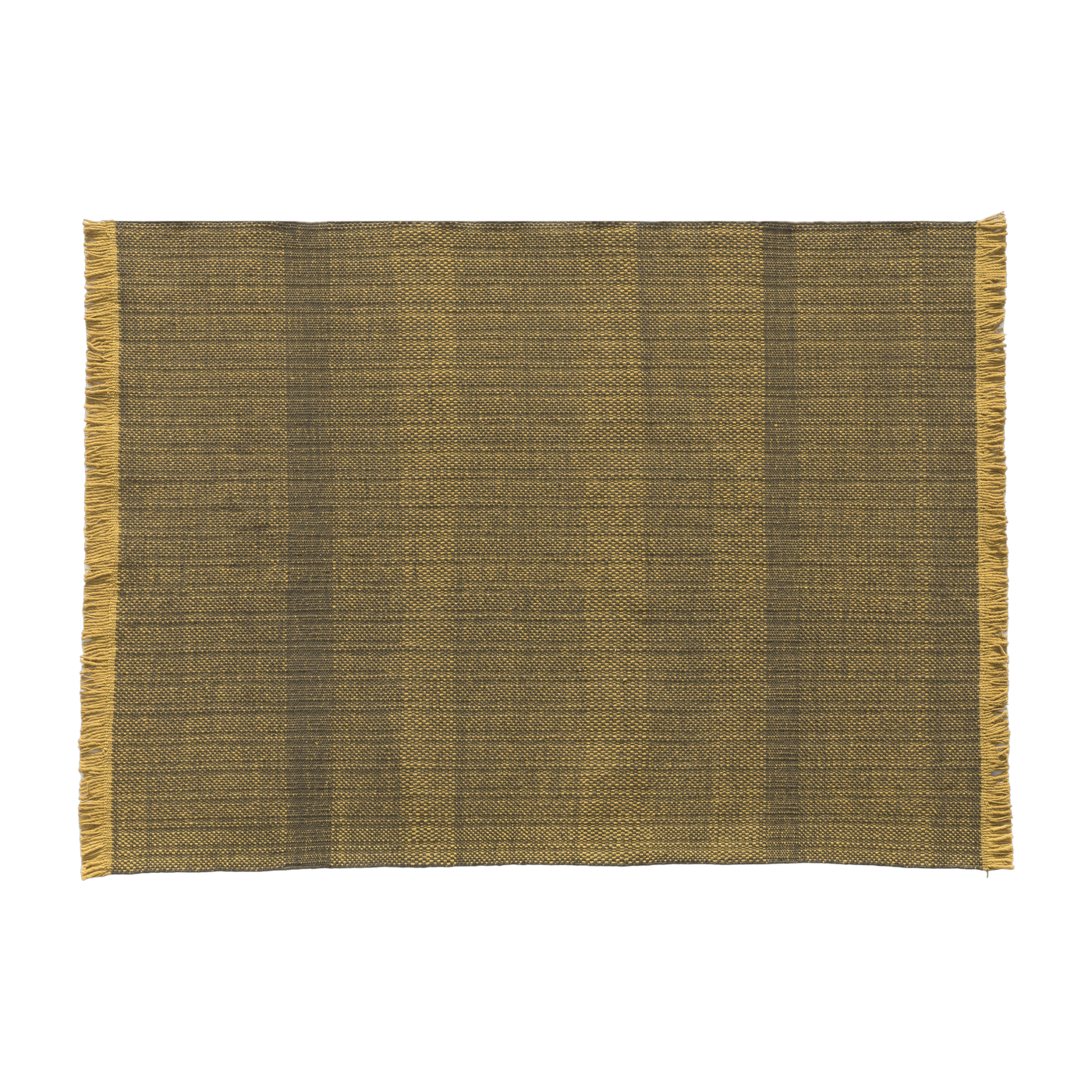 Outdoor alfombra rectangular dhurrie tejida a mano à la mostaza 250x350 cm Tres - Nanimarquina